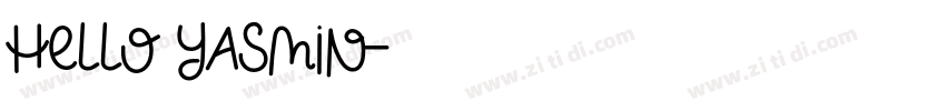 Hello Yasmin字体转换